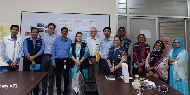 The operational review team members from HQ/RO/CO of WHO